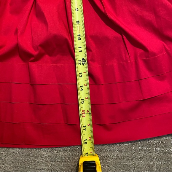 Banana Republic Red Pleated Pocket Mini Skirt 10 - Picture 4 of 7